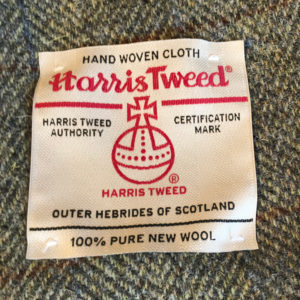 Harris Tweed 100% Pure New Wool Tag